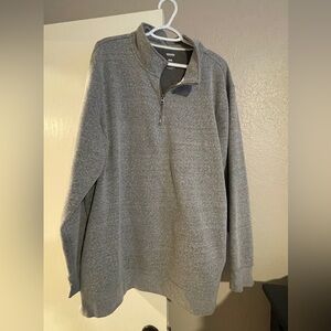 Sonoma Men's Gray Quarter-Zip Sweater